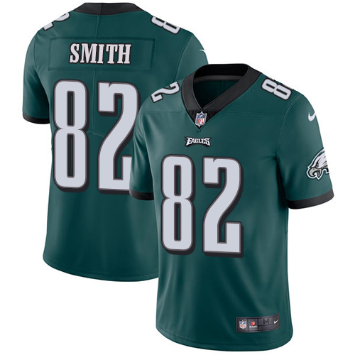 Nike Eagles #82 Torrey Smith Midnight Green Team Color Men's Stitched NFL Vapor Untouchable Limited Jersey - Click Image to Close